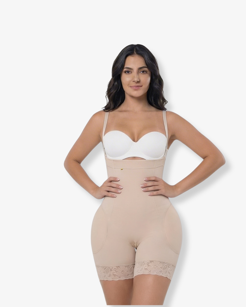 مشد ضغط متوسط لنحت الجسم بحشوات للأرداف والمؤخرة